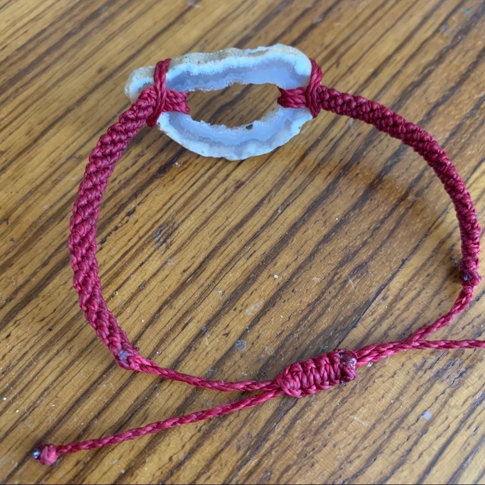 Red Choker Ceramic Statement Necklace Bracelet - image 5